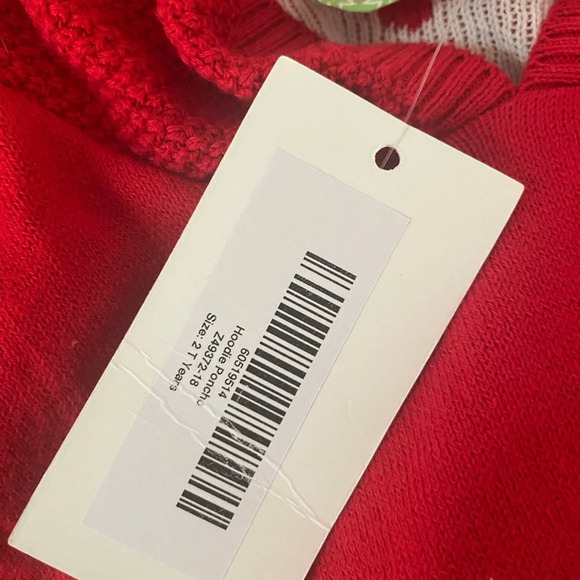 NWT Sophie & Sam Hooded Rudolph Poncho - Picture 8 of 8